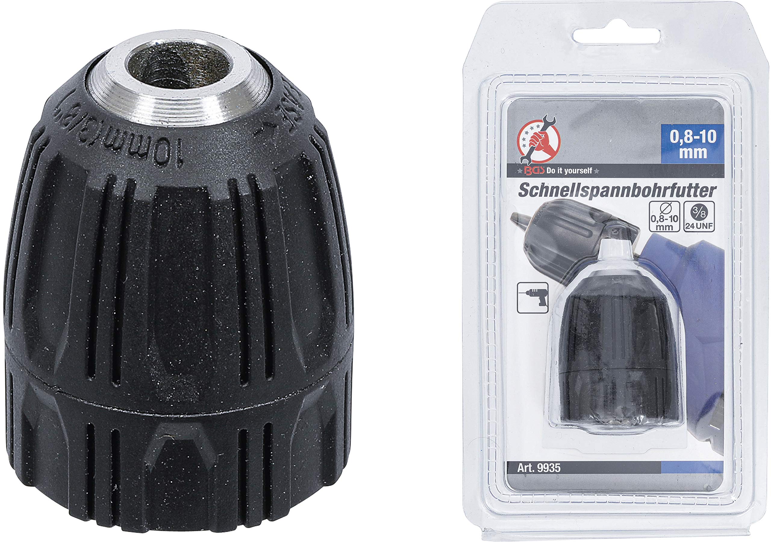 BGS Diy 9935 | Mandrino a serraggio rapido | 0,8 - 10 mm - 3/8" x 24 UNF