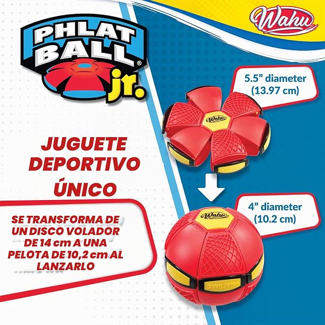 Foto 4 de 8 de Wahu - PHLAT BALL Junior - Rojo - Mini Frisbee Transformable en Balón