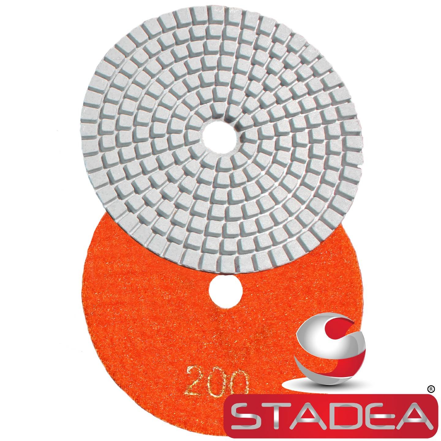 Almohadillas de pulido de diamante de 4 pulgadas en húmedo/seco, juego de 11+1 almohadilla de respaldo para hormigón de granito