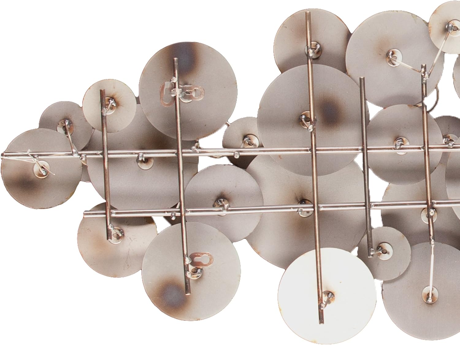 SEI Furniture - Longavi Metal Wall Sculpture - Transitional Design, Multi Metal - Fully Assembled - Ideal for Living Room, Bedroom (WS9379)