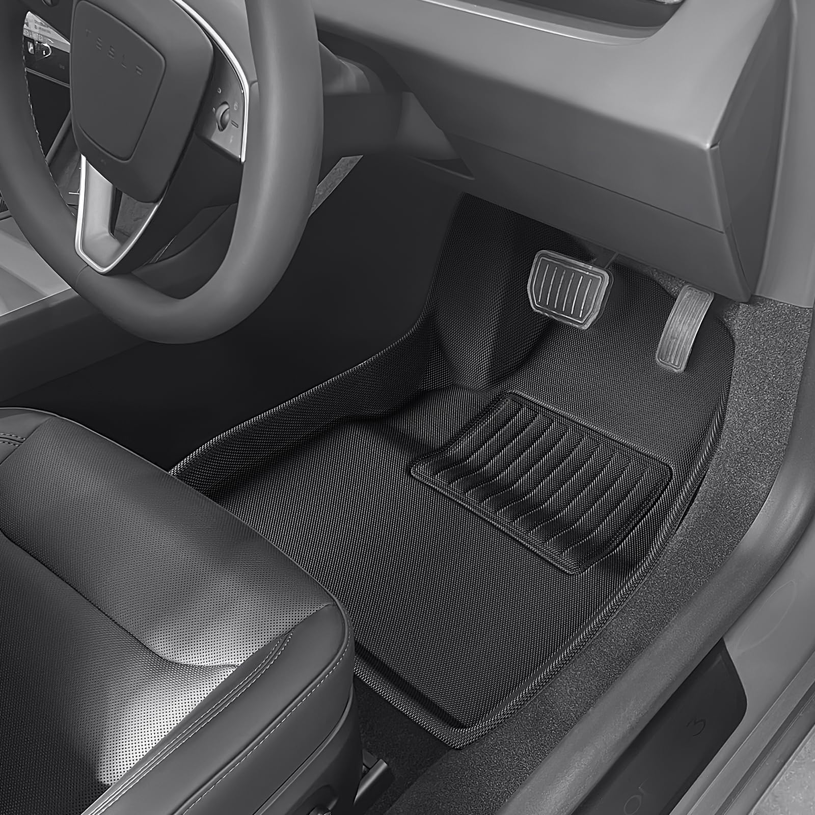 CARENTR Set completo di tappetini per auto Tesla Model 3 Highland 2024, in TPE per tutte