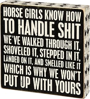 Primitives by Kathy Box Sign, Horse Girls (31184)