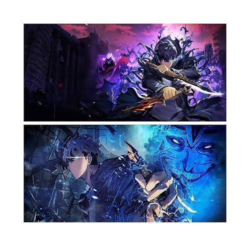2pcs Anime Solo Leveling Vinyl Decal, Sticker for Cars, Windows,