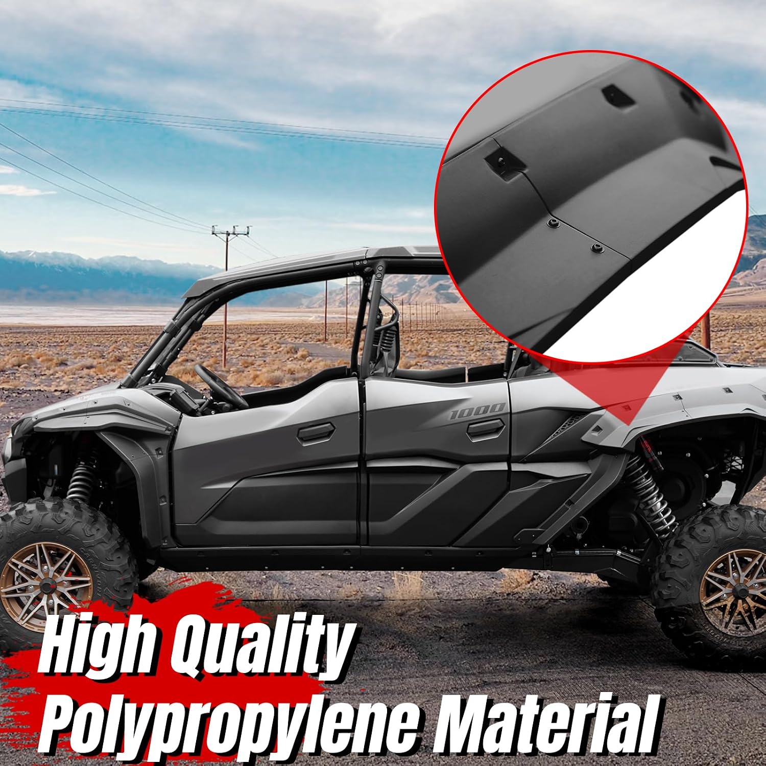 A & UTV PRO Wider Fender Flares Kit for Kawasaki Teryx KRX 4 1000 2023 2024 2025 2026, Heavy Duty Fenders Front & Rear Extended XXL Mud Flaps Mud Guards Extensions Splash Proof KRX4 1000 Accessories