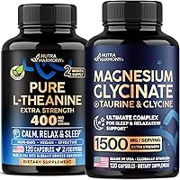 Vista 1 de NUTRAHARMONY L-teanina y glicinato de magnesio con cápsulas de glicina