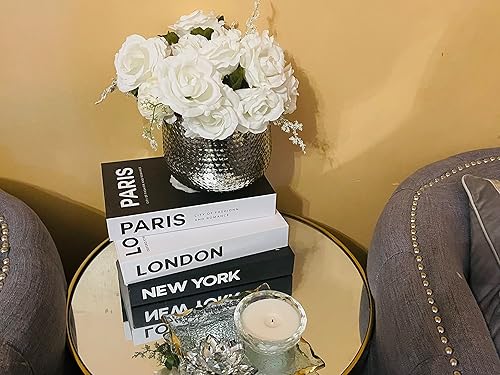 Miniatura 6 de Juego de libros decorativos Cajas de libros decorativas libro apilado para decoración del hogar libros de imitación para decoración Juego de 3