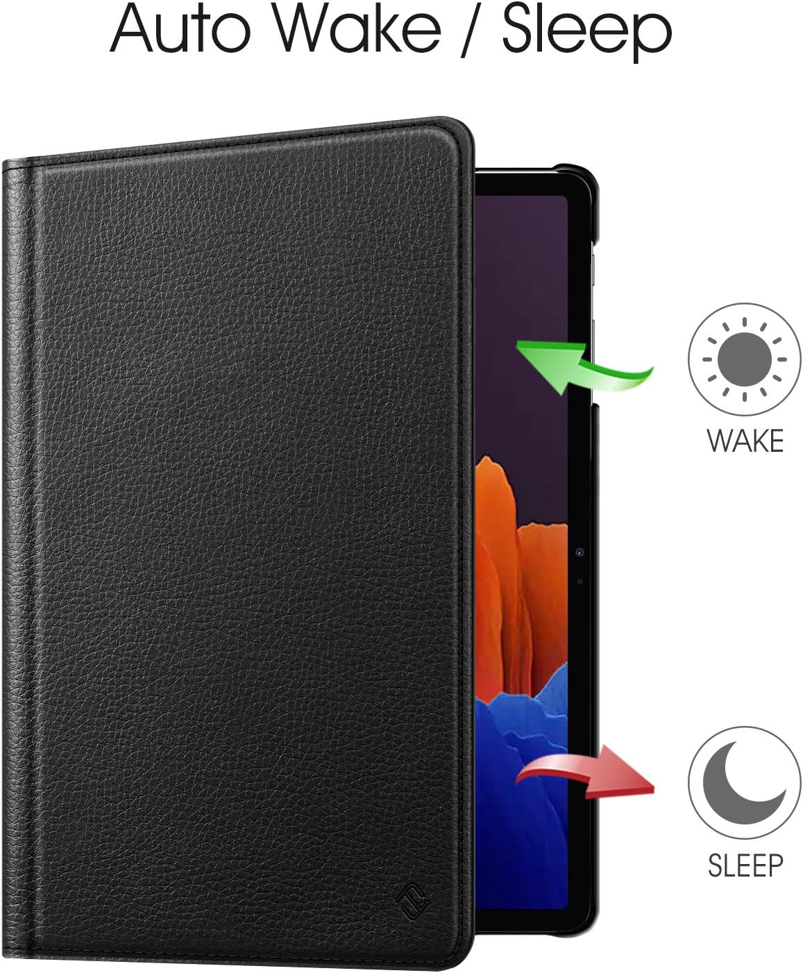 Fintie Rotating Case for Samsung Galaxy Tab S7 Plus 12.4'' 2020 (Model SM-T970/T975/T976/T978), [Built-in S Pen Holder] 360 Degree Swivel Stand Cover Auto Sleep/Wake, Black