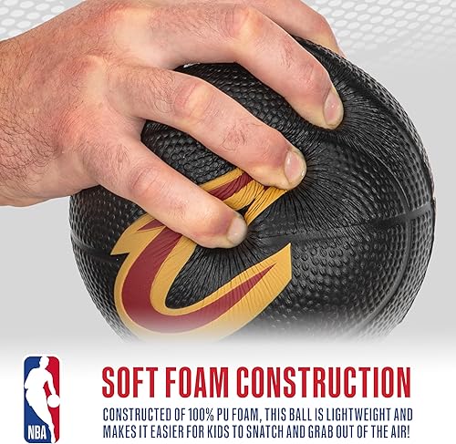 Miniatura 5 de Franklin Sports Mini baloncesto de espuma de la NBA para niños, 5.5 pulgadas, juguete suave de baloncesto para interiores o mini aros sobre la puerta