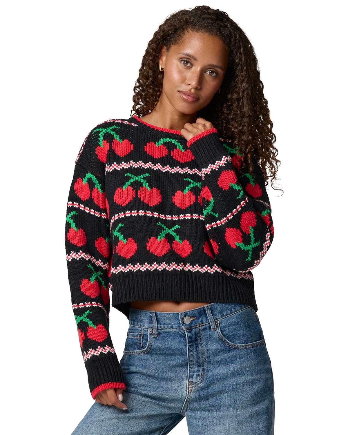 Florence by Mills Womens Cherry Love Sweater