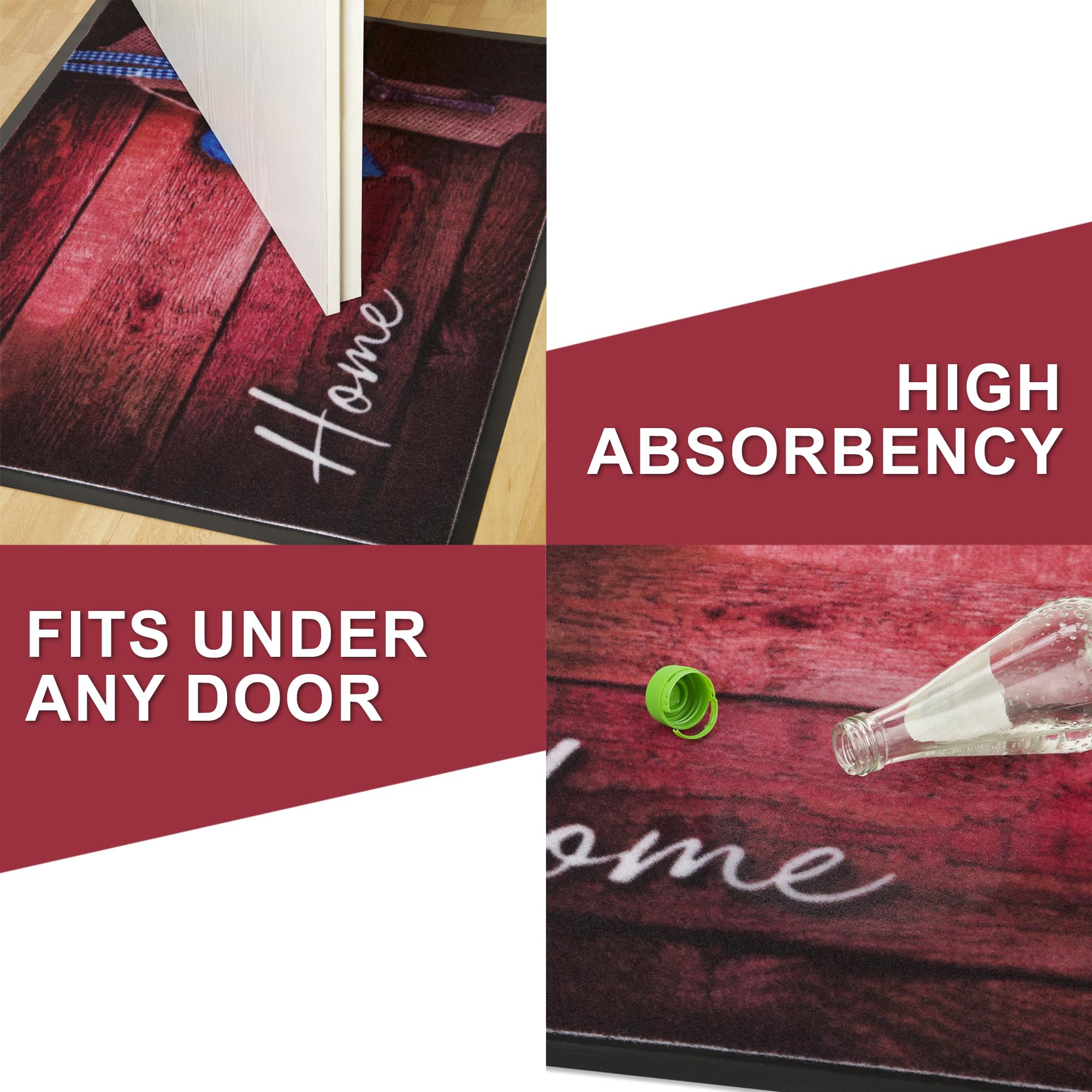 Valia Home doormat in 3 unique designs, Home 3, 60 x 80 cm (Rectangular) - Image 4
