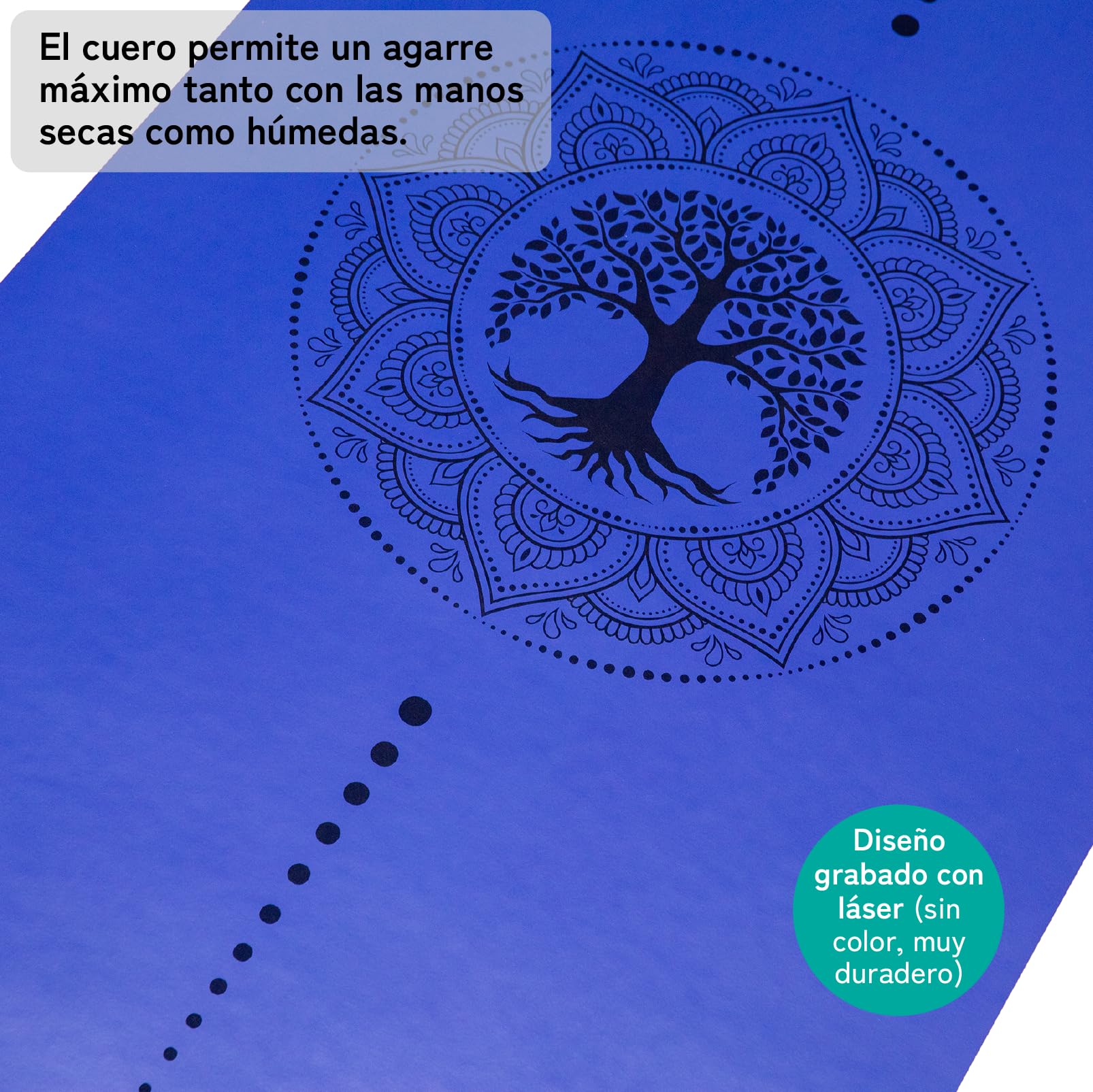 esterilla yoga antideslizante caucho natural, esterilla yoga gruesa máximo agarre, colchoneta yoga, extra ancha y gruesa (185x68x0,45cm), con correa de transporte, pilates