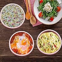 Vista 6 de Sartén de silicona para freidora de aire, 3 piezas, molde de huevo reutilizable, moldes para mordeduras de huevo, sartén antiadherente individual