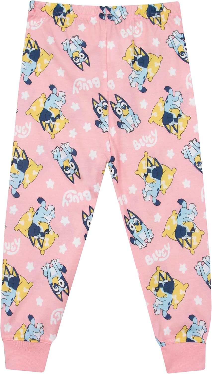 Bluey Girls Long Sleeve Pajama Set, Sleepwear Pajamas For Kids - Gifts For Girls (3-4 Years, Pink/White) - Image 7