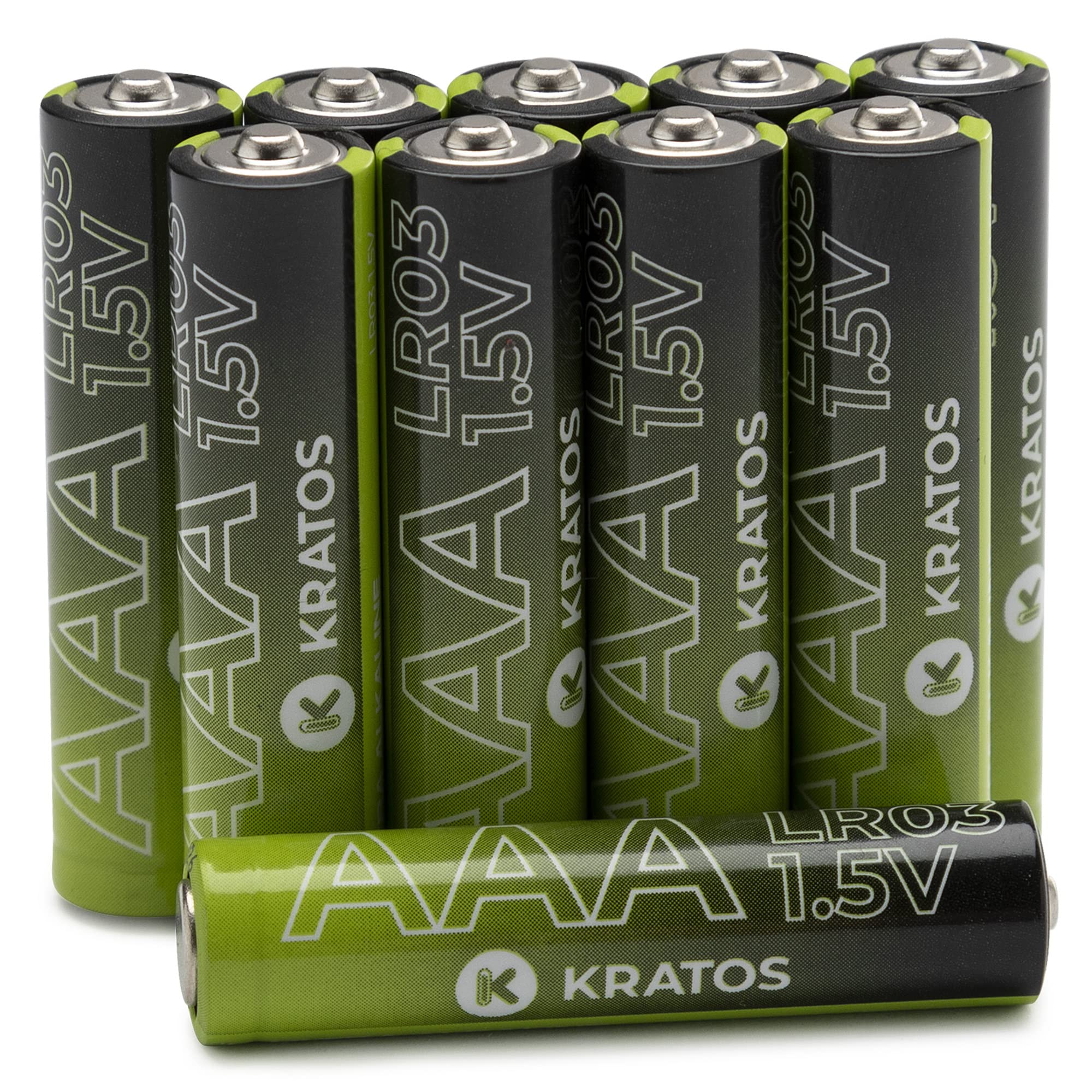 AAA Batteries - 10 Pack Alkaline Batteries - Long-Lasting All-Purpose Triple A Batteries - 10 Year Shelf Life - Mercury & Cadmium Free AAA Battery Pack - Disposable Replacement Batteries