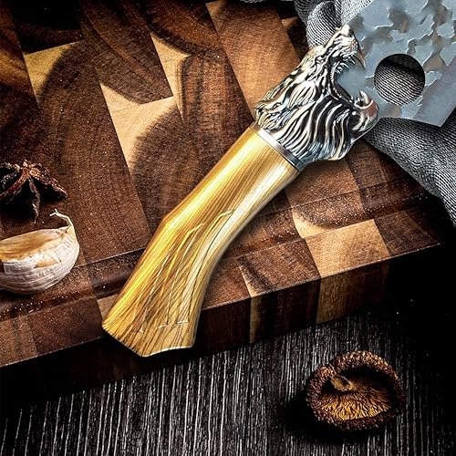 Miniatura 3 de Cuchillo de carnicero de carne, cuchillo de caza de acero inoxidable serbio de cocina de 6 pulgadas, cuchillo de chef de pescado, fruta, verduras