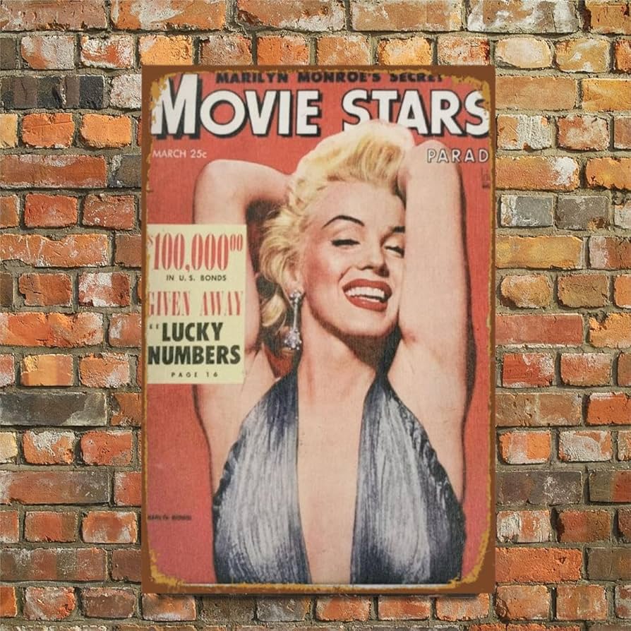 80年代 ビンテージ マリリンモンロー ハリウッドスター ポスター 昭和 当時物 80年代 ビンテージ マリリンモンロー ハリウッドスター ポスター