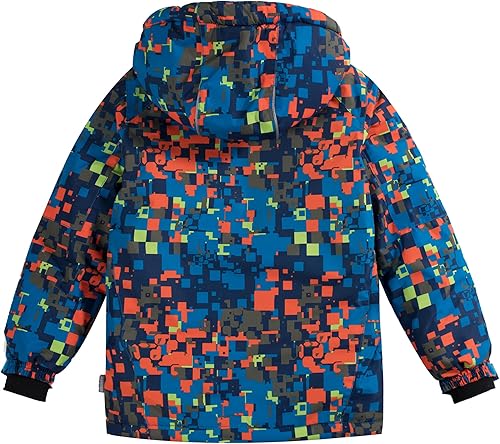 Miniatura 2 de Traje de nieve para niños, chaqueta y pantalones de esquí de invierno, con correas con capucha, resistente al viento, impermeable, abrigo cálido