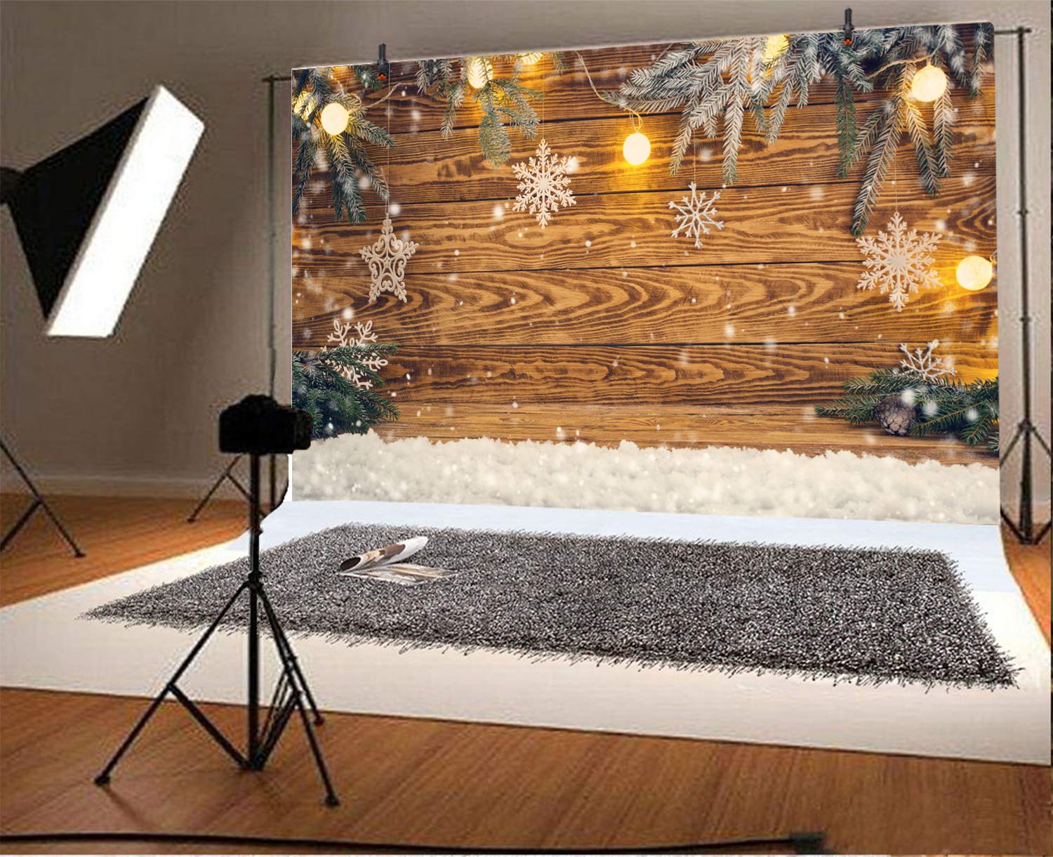 Amazon | Qinunipoto クリスマス Merry Christmas 写真撮影用 背景布