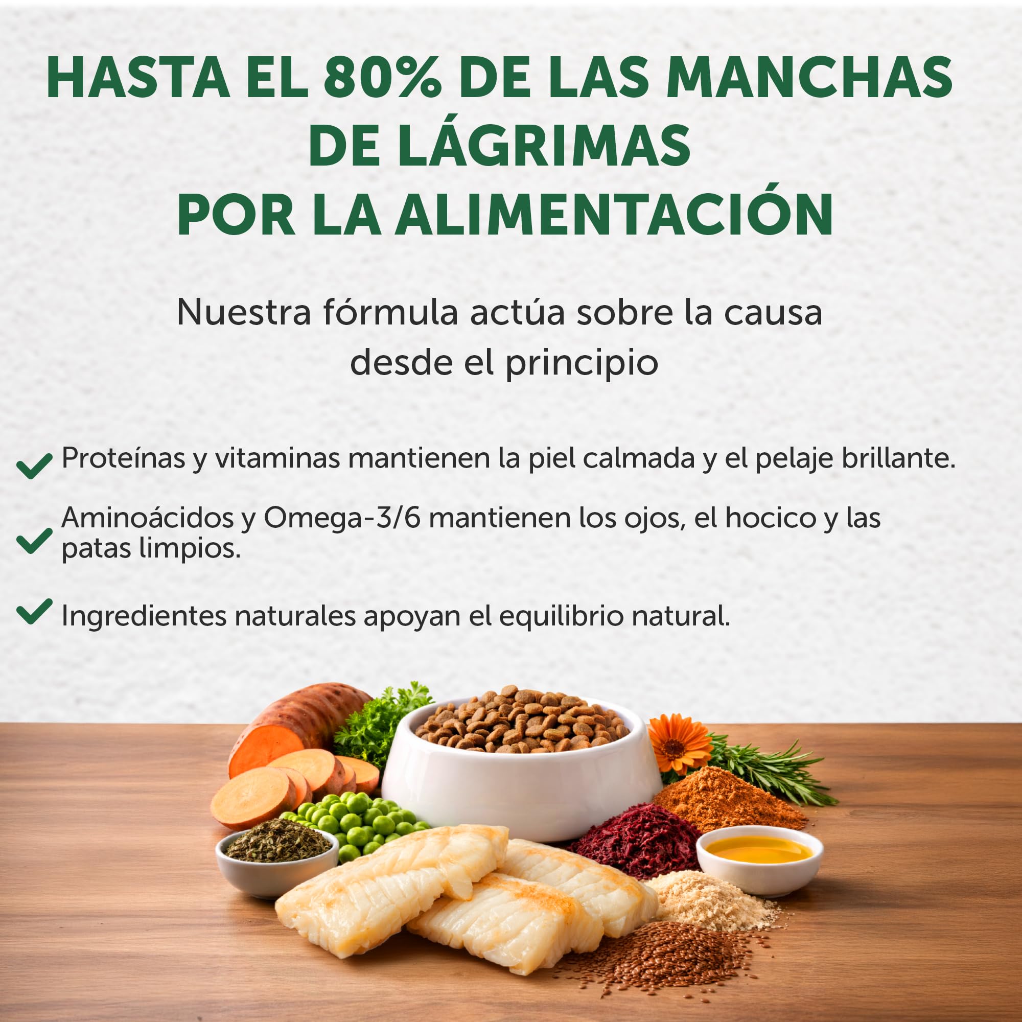 Nature's Protection Superior Care Comida para Perros Blancos Jóvenes - Pienso Hipoalergénico para Perro con Pescado Blanco, Rico en Proteínas, Omega 3 y 6 – Antimanchas Lagrimales, 10 Kg