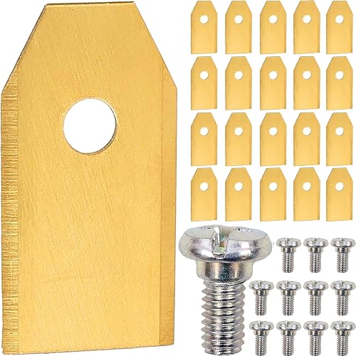 Blades 30 x 3.5 cm with Screws for Gardena Sileno Robotic Lawnmower Life/Minimo