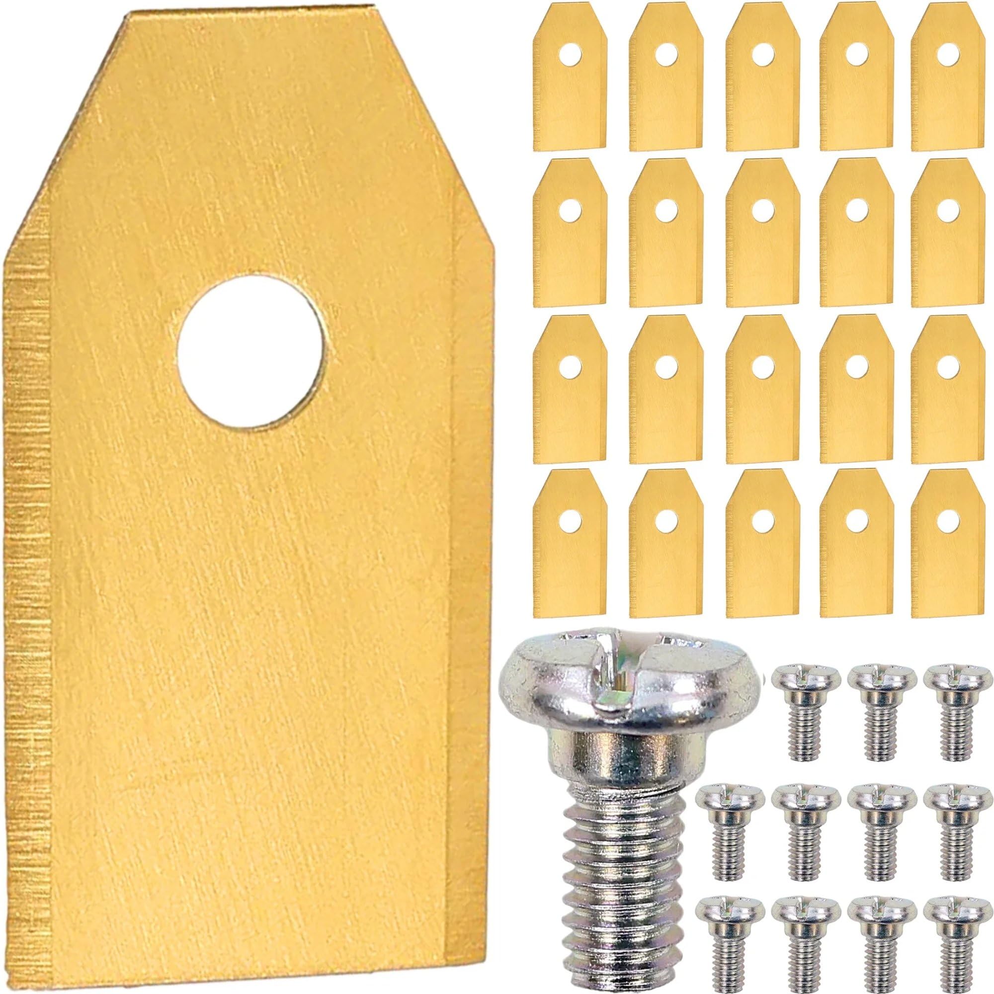 Blades 30 x 3.5 cm with Screws for Gardena Sileno Robotic Lawnmower Life/Minimo
