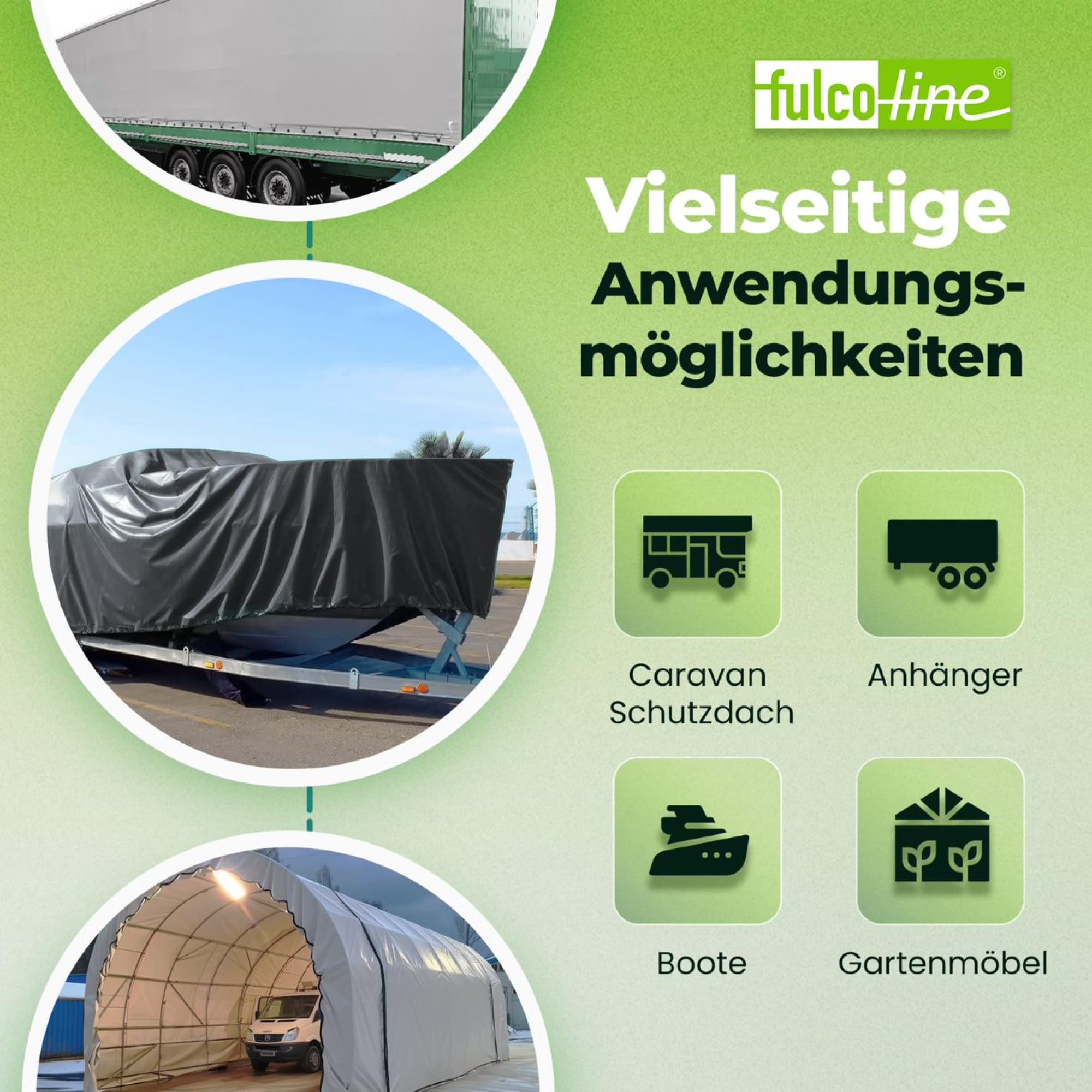 LKW Plane, 700 g, Abdeckplane, PVC Plane, Ösen alle 50 cm mit Saum auf Wunschmaß, Sonderanfertigung, wasserdicht, robust, UV Beständig, hochwertig (Anthrazit, 2,40 m x 2,00 m)
