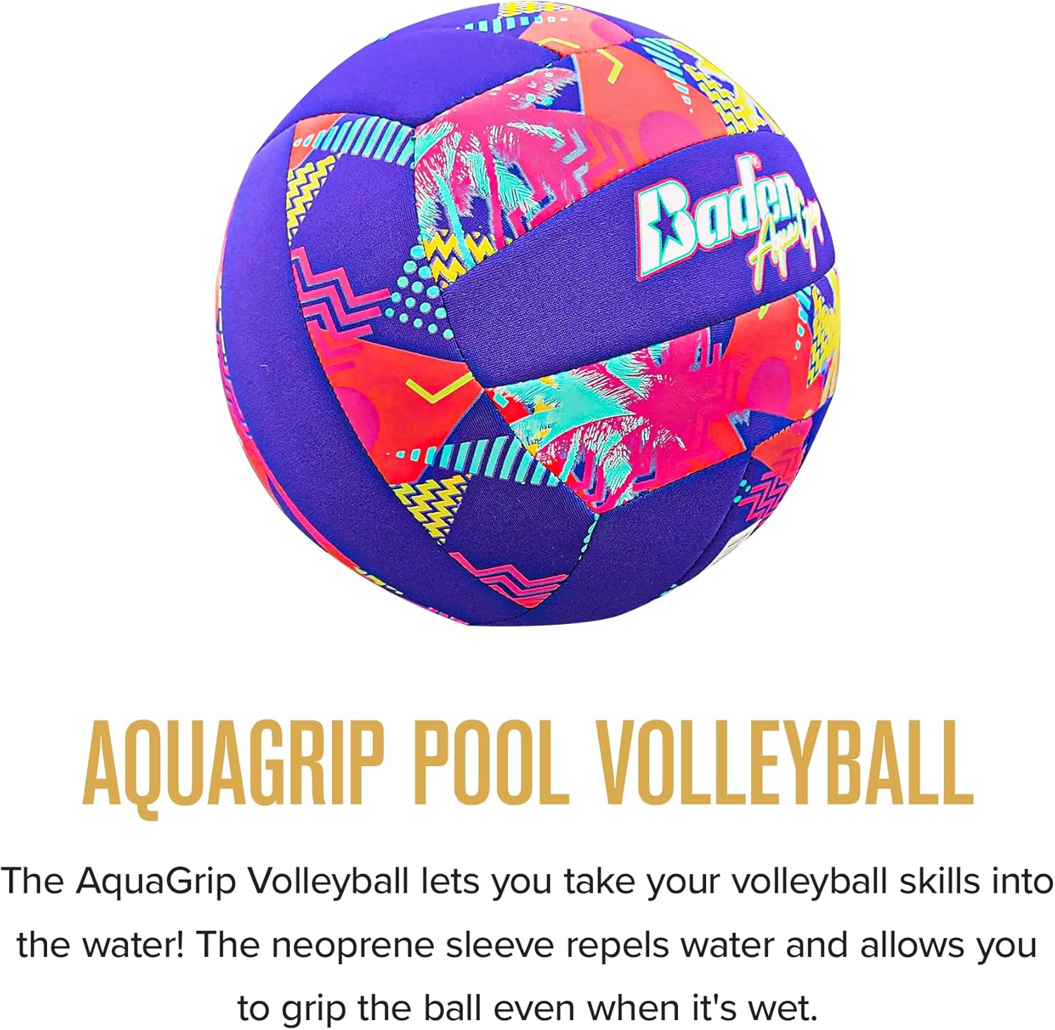 Baden Aquagrip Soft Neoprene Cover Swimming Pool Ball - Image 3