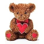 Bearington I Love You More Valentines Day Bear - 6 Soft and Cuddly Valentines Teddy Bear Plush with Fluffy Fur - Adorable Heart Teddy Bears Stuffed Animal - Romantic Gift for Girlfriend or Wife