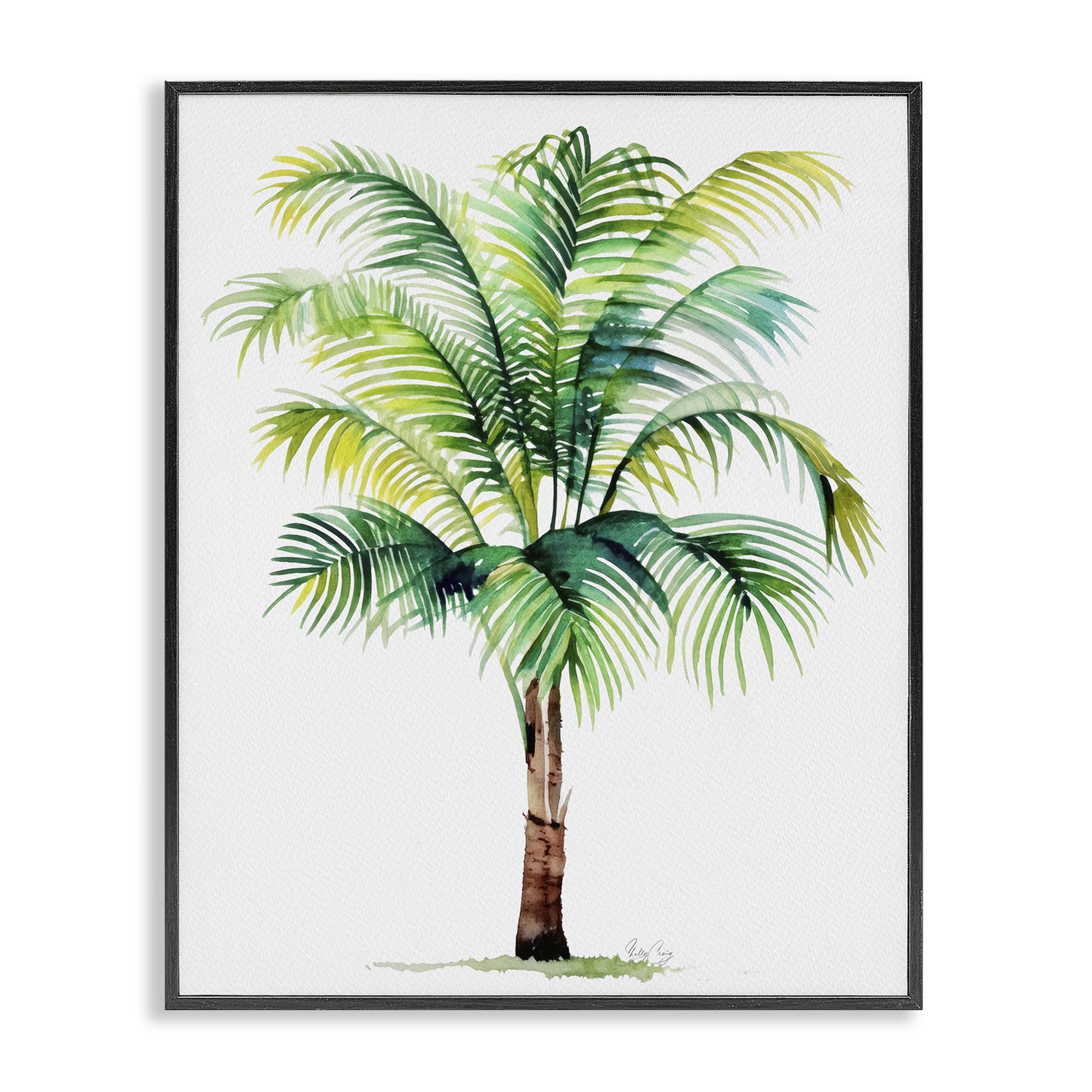 'Breezy Fronds Palm'| Framed Giclee Art
