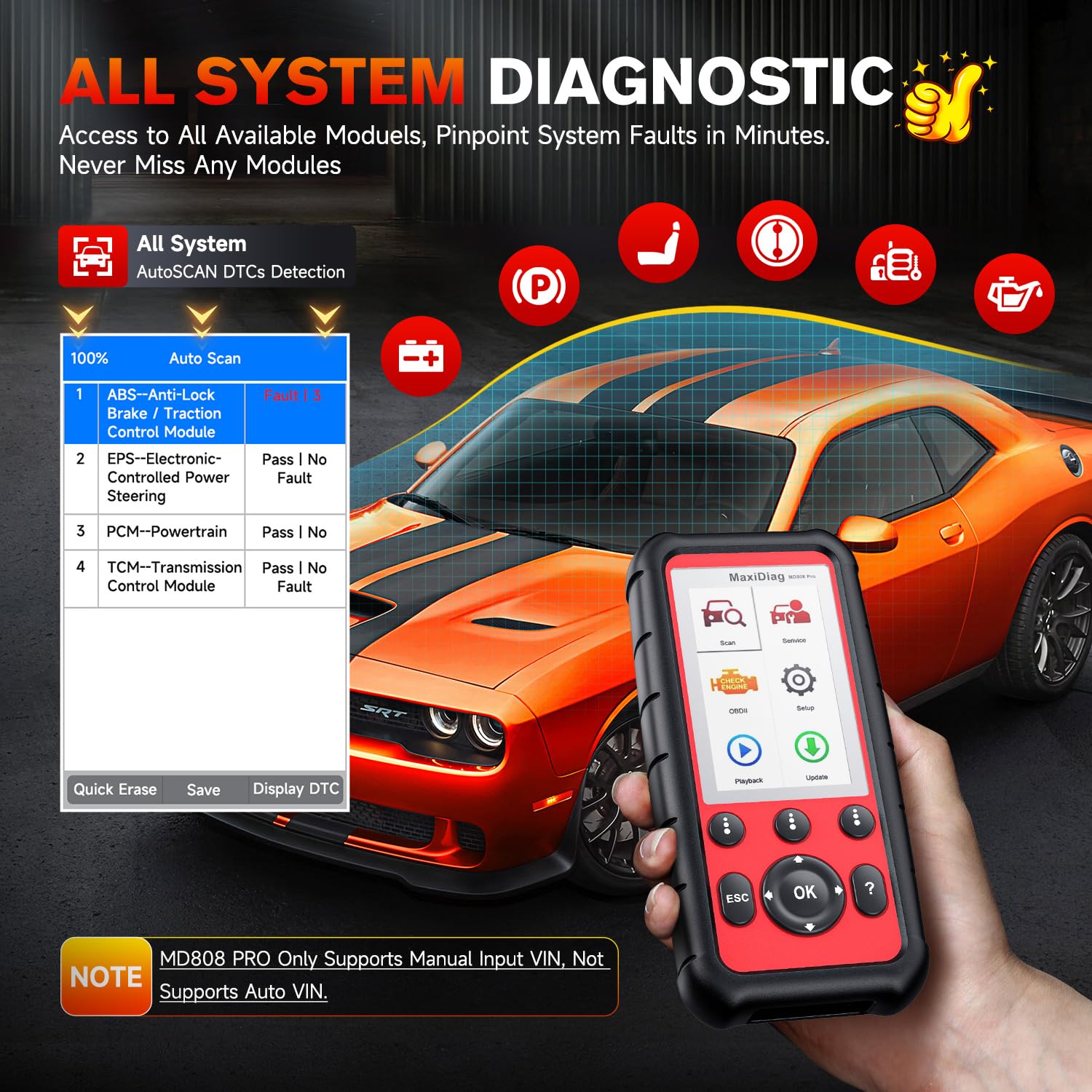 Amazon.co.jp: Autel MaxiDiag MD806 Pro 自動車診断ツール 2022年最新