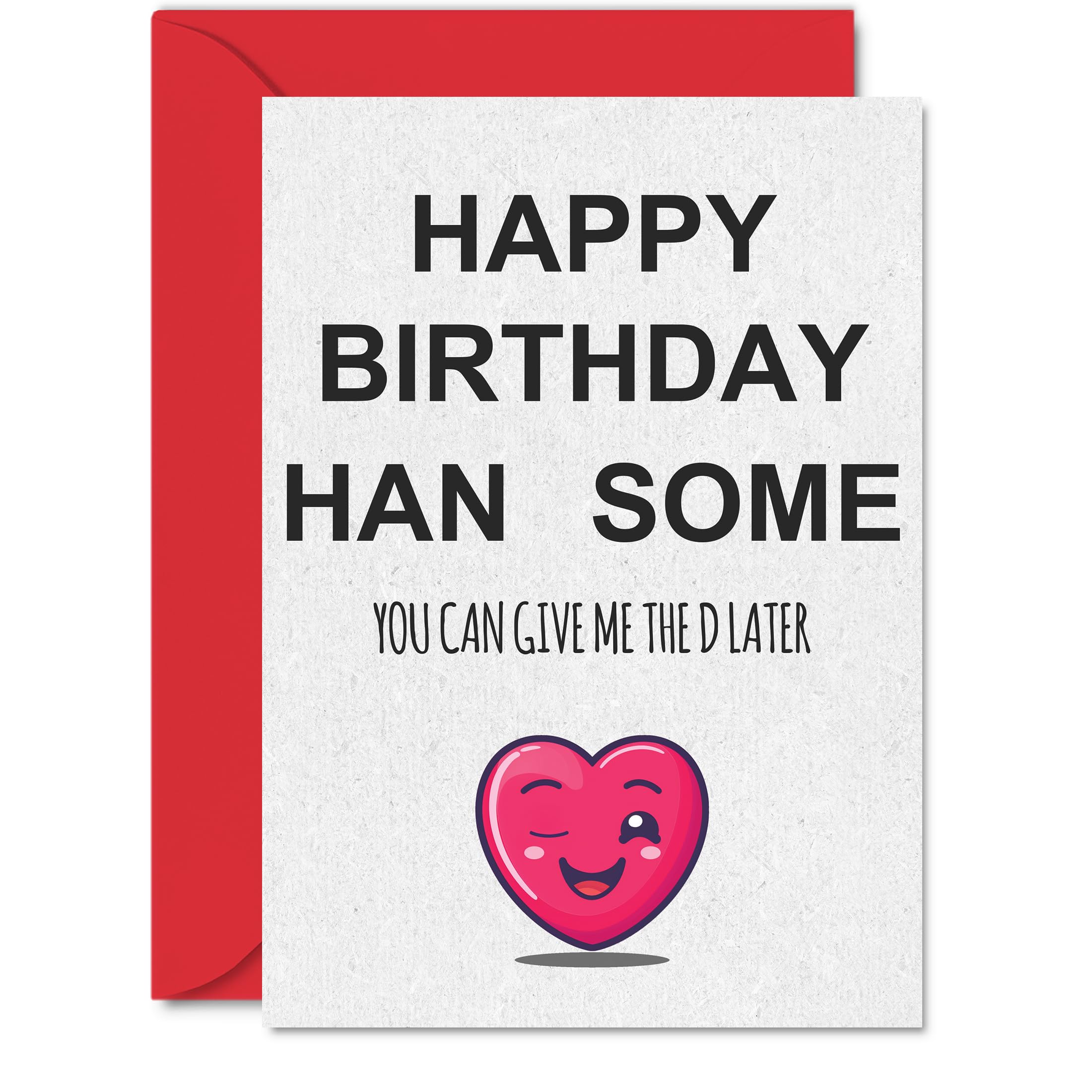 Funny Birthday Cards for Men - Get The D Later - Adult Happy Birthday Card for Boyfriend Husband Partner, A5 Inappropriate Humorous Bday Greeting Cards Him