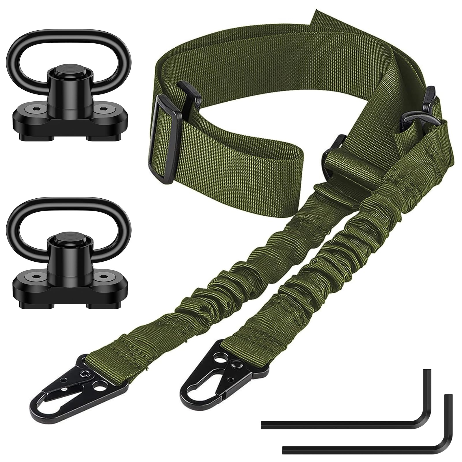 Cvlife Two Point Sling Adjustable with 2 Pack 360° Swivel for M-Rail