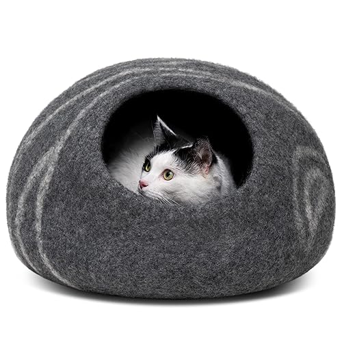 MEOWFIA Cat Cave – Premium Felt Cat Bed for Indoor