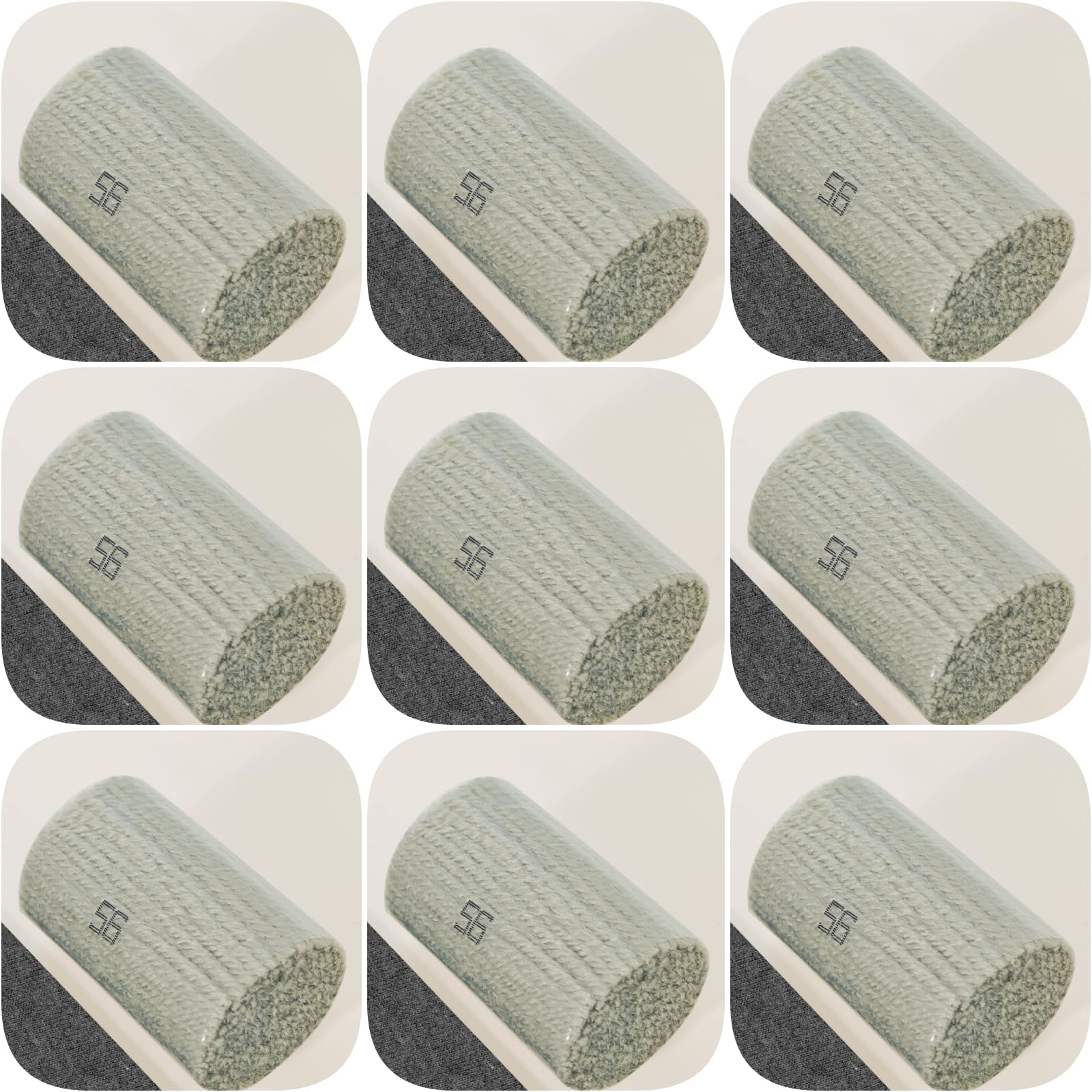 Yglnden 10 Bundles Latch Hook Kit Colorful Yarn Bundles Cut Rug DIY Latch Hook Yarn for Handmake Craft Sewing Knitting for Adults (10 Bundles# Grey B)