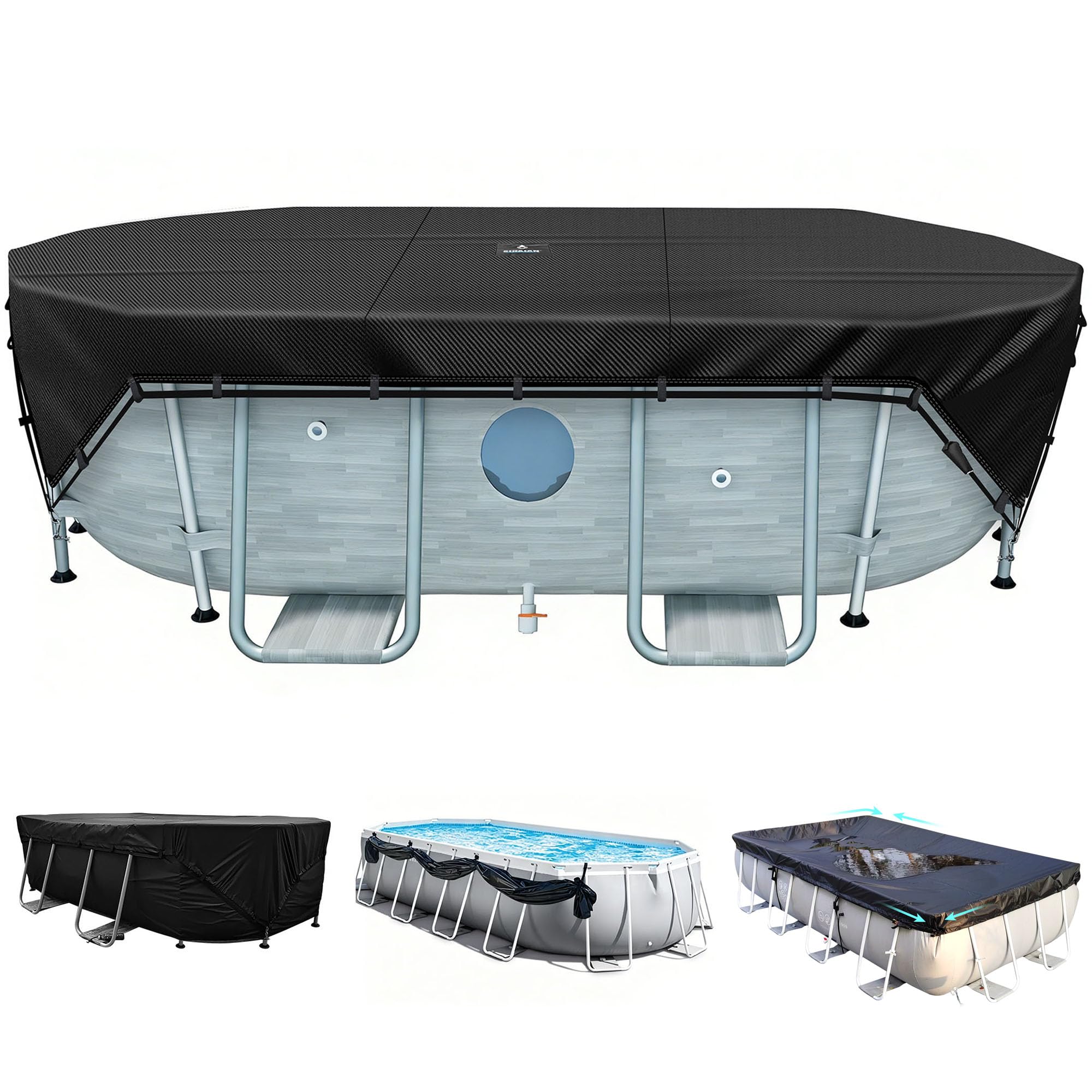 SIHAIAN 9x18Ft Pool Cover pro