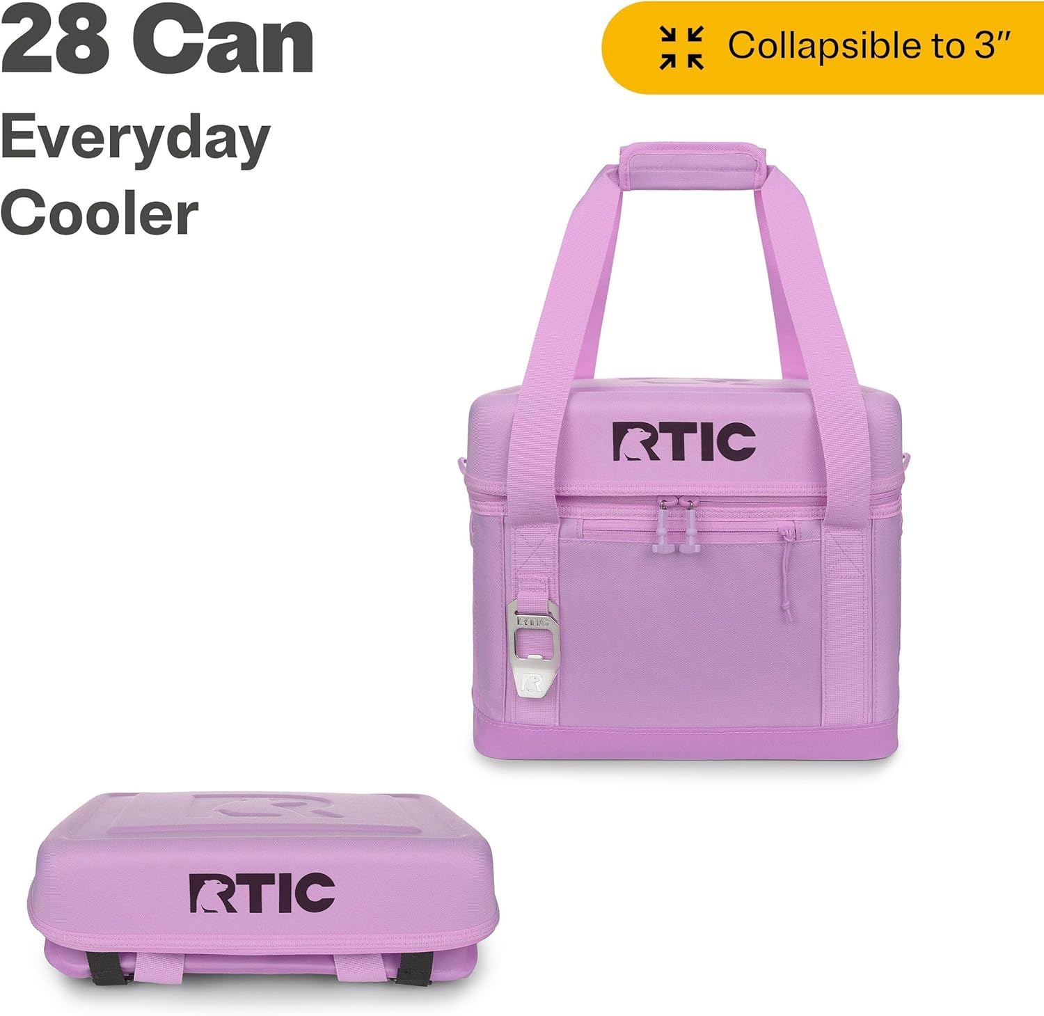 RTIC Everyday Cooler, Soft Sided Portable Insulated Cooling for Lunch, Beach, Drink, Beverage, Travel, Camping, Picnic, for Men and Women