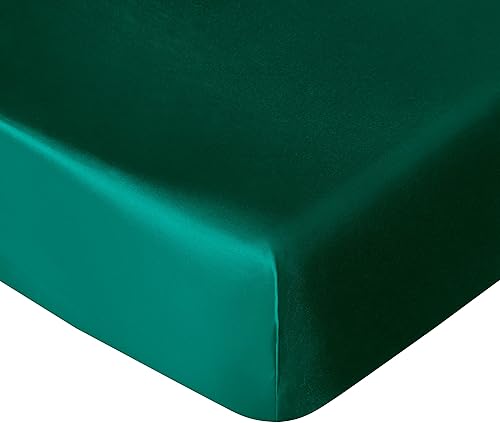 NTBAY Sábana bajera ajustable de satén de seda, súper suave y sedosa de 28 x 52 pulgadas, para colchones estándar de cuna y de niños pequeños,