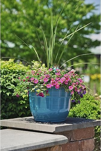 Miniatura 8 de Garden Elements Glazed Happy - Maceta de plástico grande cepillado 15 pulgadas 2 morado