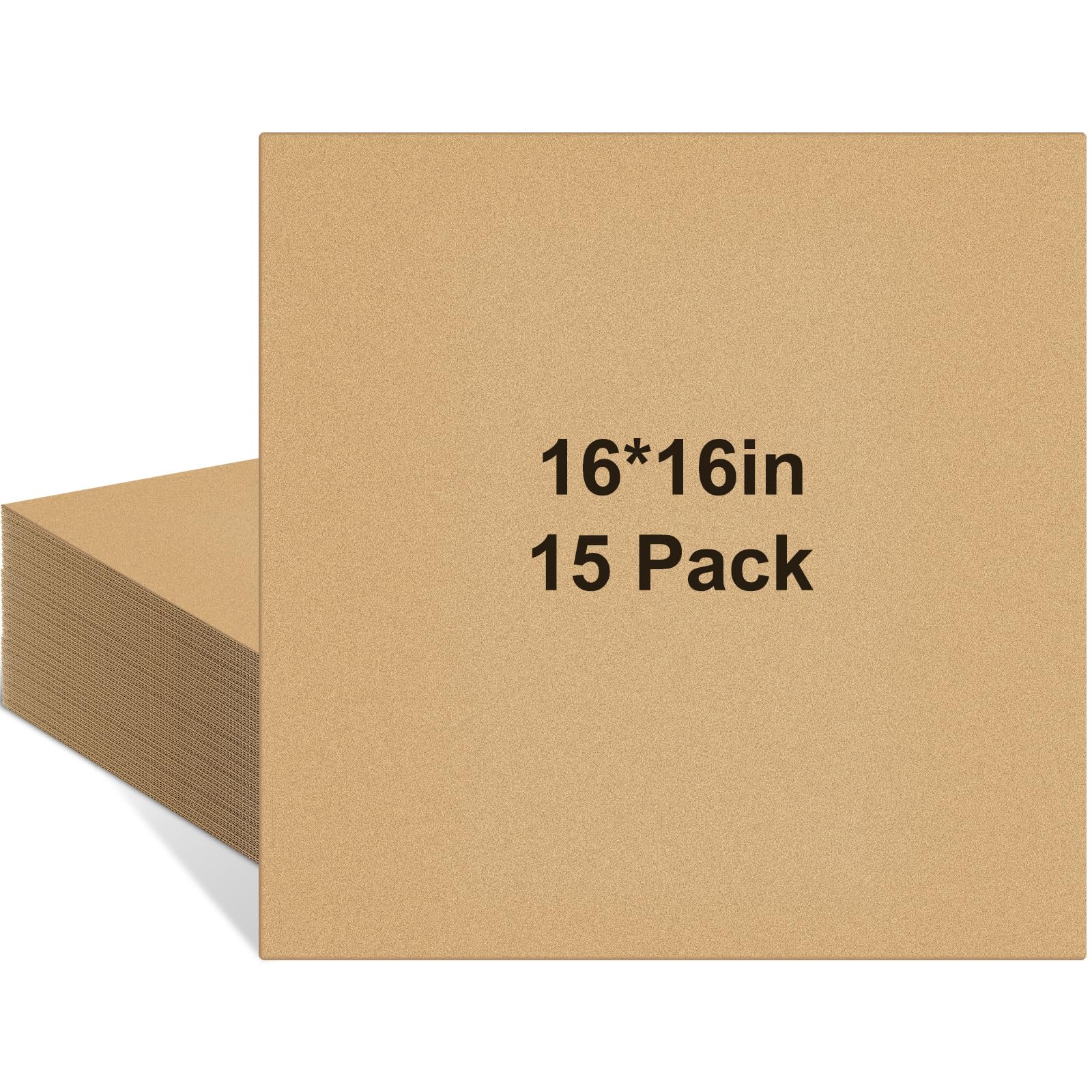 Henoyso 15 Pack 16 X 16 Inch Brown Cardboard Sheets