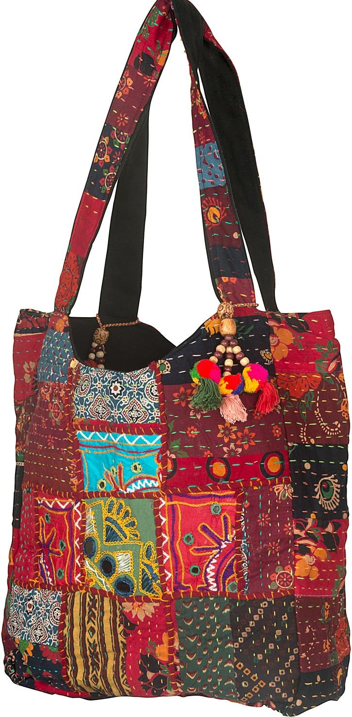 Tribe Azure Fair Trade Women's Cotton Shoulder-Handbags - Image 8