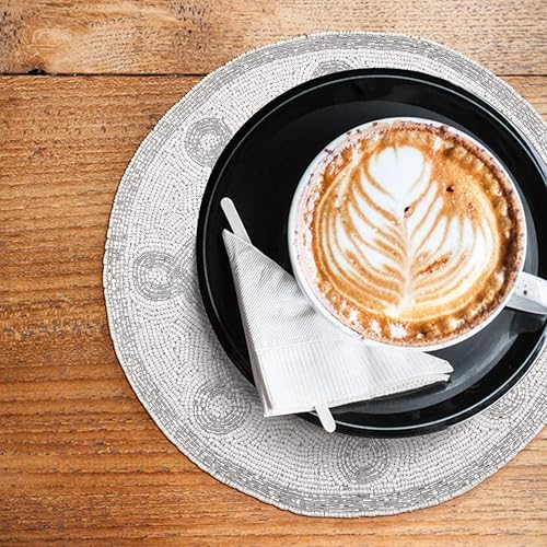 Miniatura 4 de Alpha Living Home Juego de 2 manteles individuales con cuentas de granja, para mesa de comedor, fiesta de boda, decoración del hogar, mesa navideña