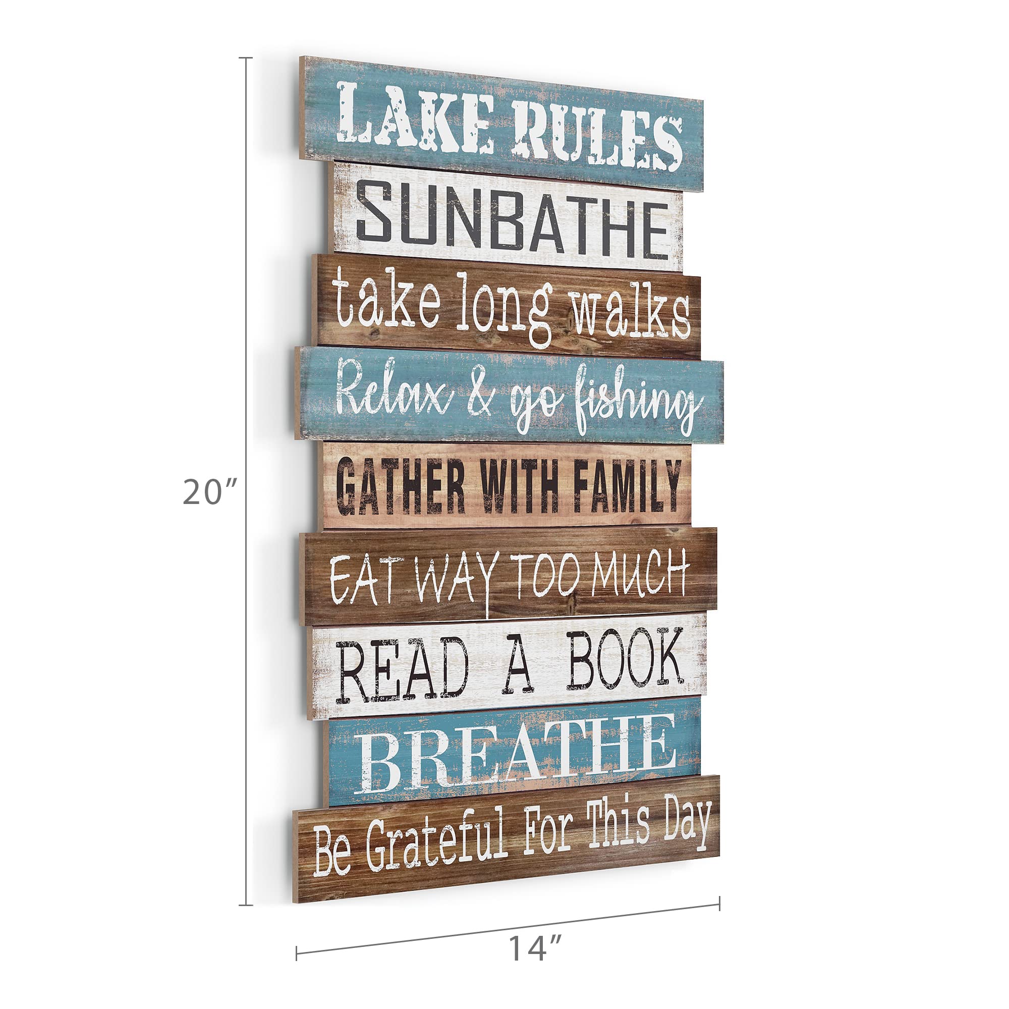 Barnyard Designs 'Lake Rules' Lake House Decor for the Home, Hanging Lake  Wall Decor Lake Sign, Lake Signs for Lake House Kitchen, Rustic Lake Decor  for Home Sign, 14" x 21" : Home & Kitchen - Amazon.com