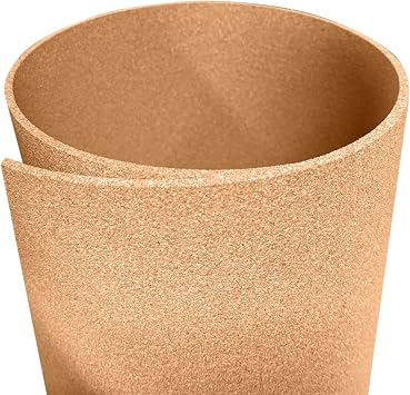 Manton Cork Premium Cork Roll - 3 x 6 x 1/4, 100% Natural Facing Grade Material, Custom Cut Cork for Home, School, and Office Walls & Bulletin Boards