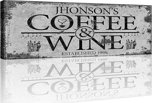 Miniatura 3 de TAILORED CANVASES Letrero personalizado para barra de café, lienzo pequeño y grande, decoración de pared para el hogar, cocina, estación de café,