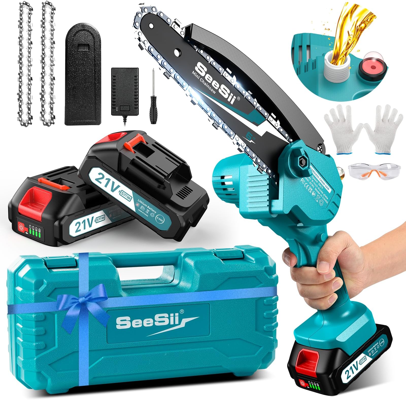 Ryobi OCS1830 ONE+ 18 V Cordless Brushless Chain Saw (30 cm Bar) with