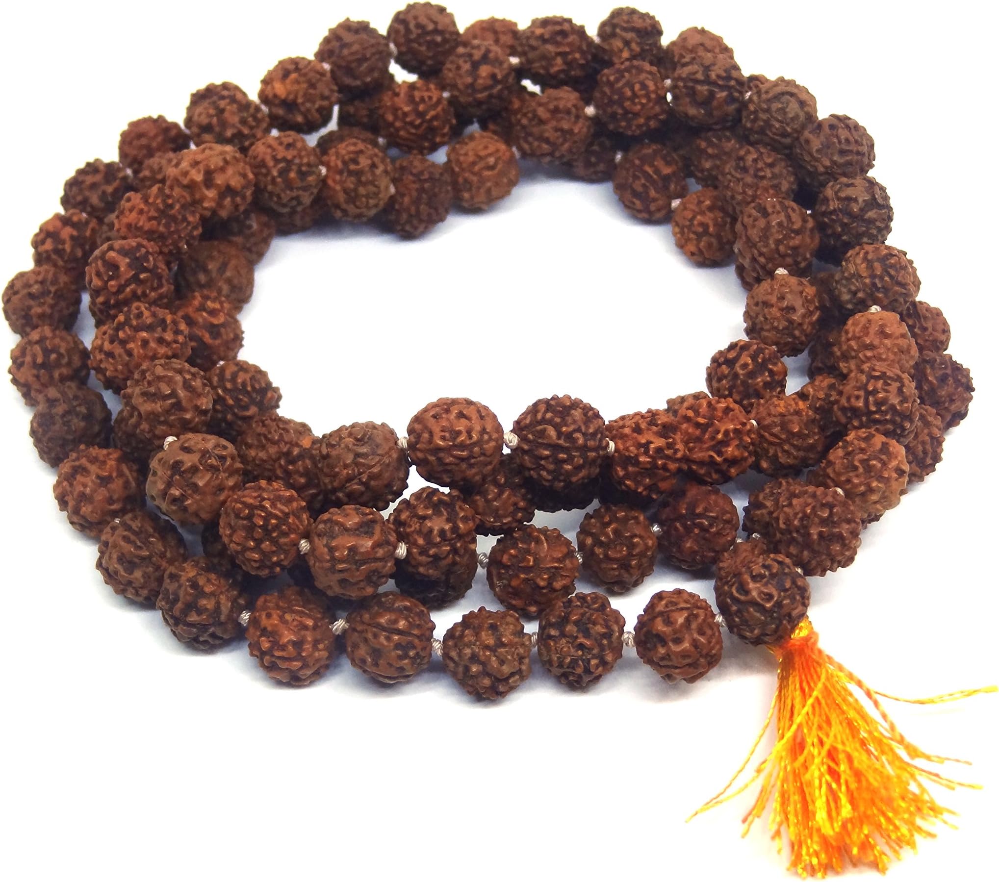 Himalaya Rudraksh Kendra Rudraksha Panch Mukhi Mala In 108+1 Beads (7 Mm) Standard Brown