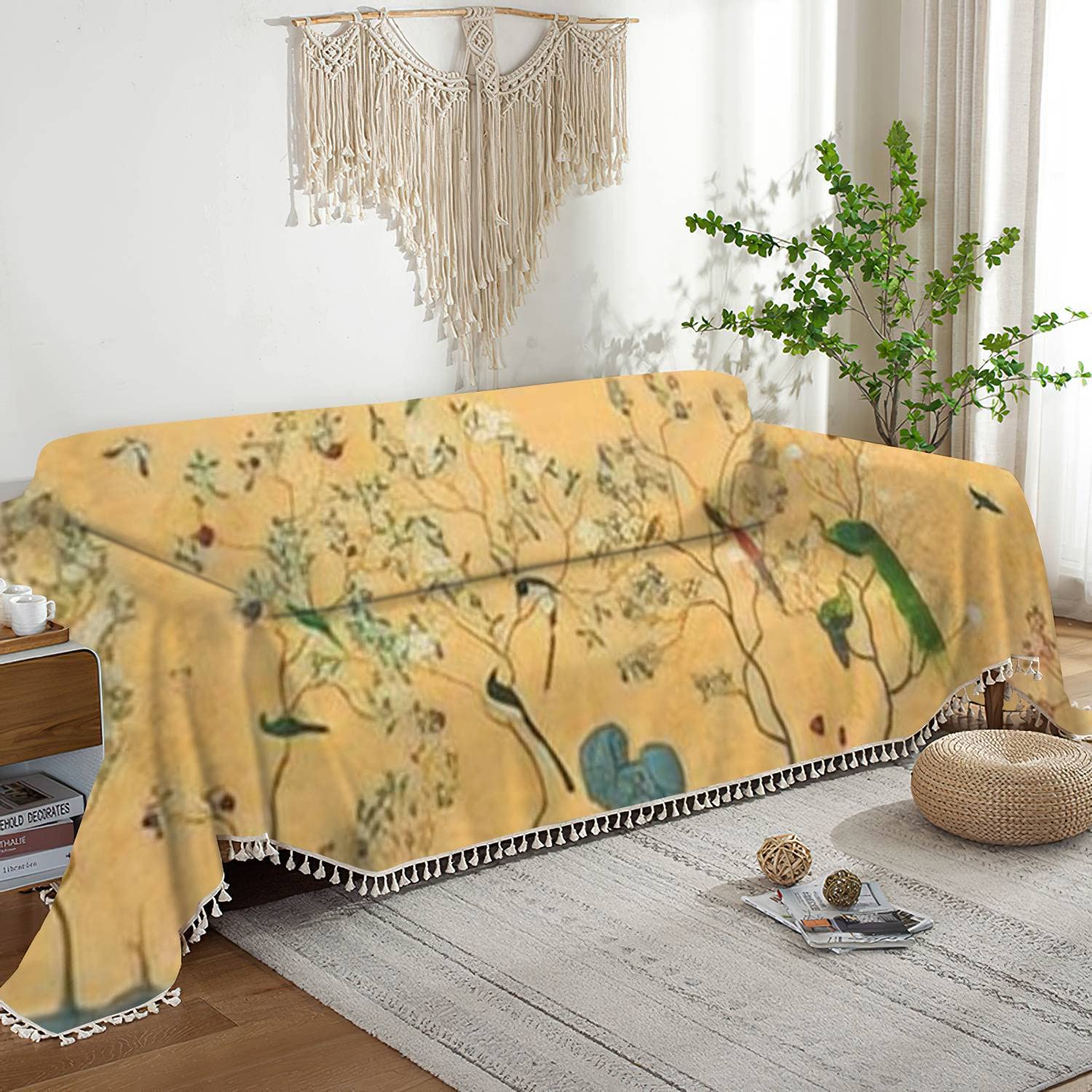 Amazon｜ソファカバー シノワズリ ヴィンテージ フローラル