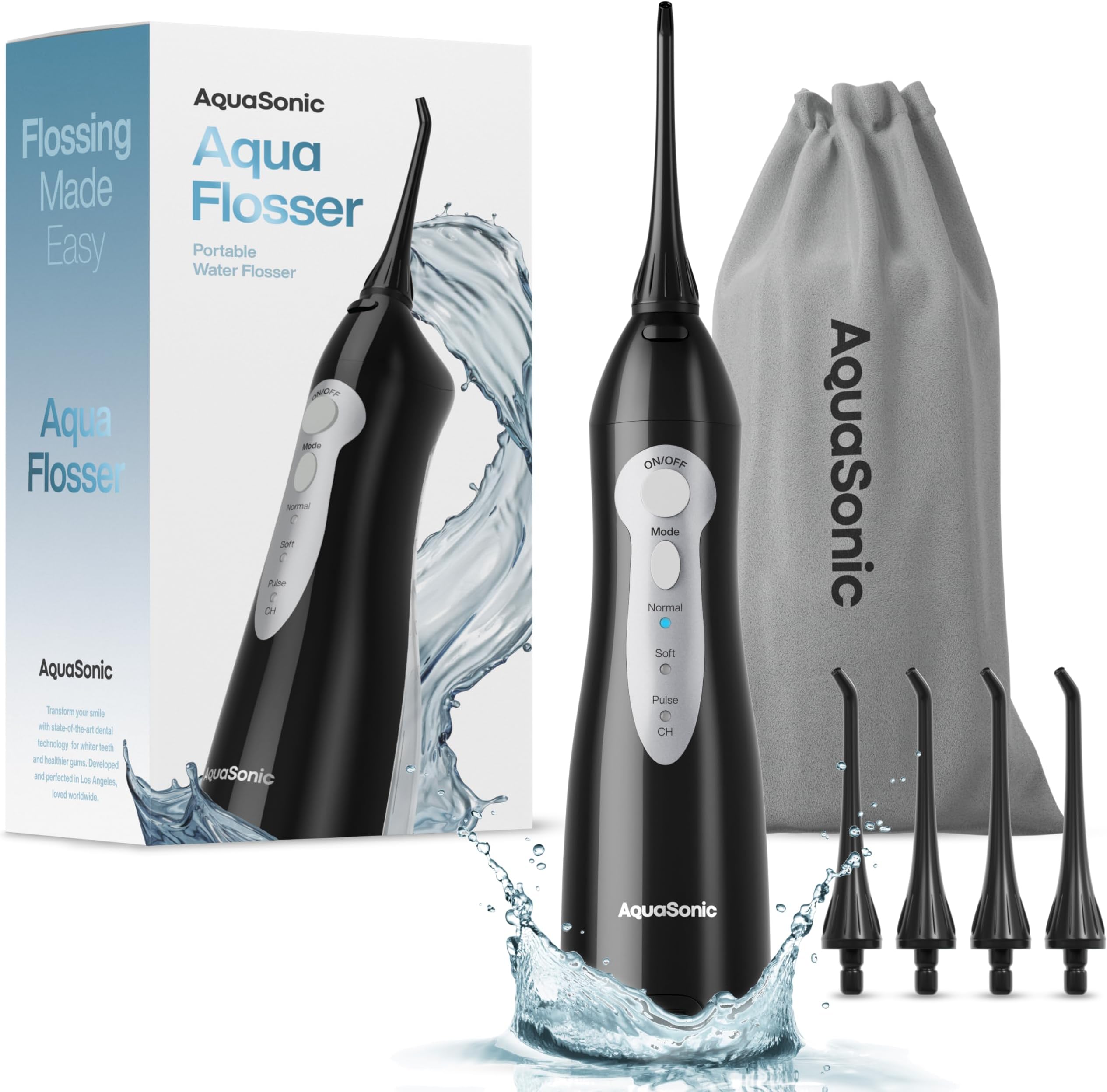 Philips Sonicare Power Flosser 3000 Cordless, Black, HX3806