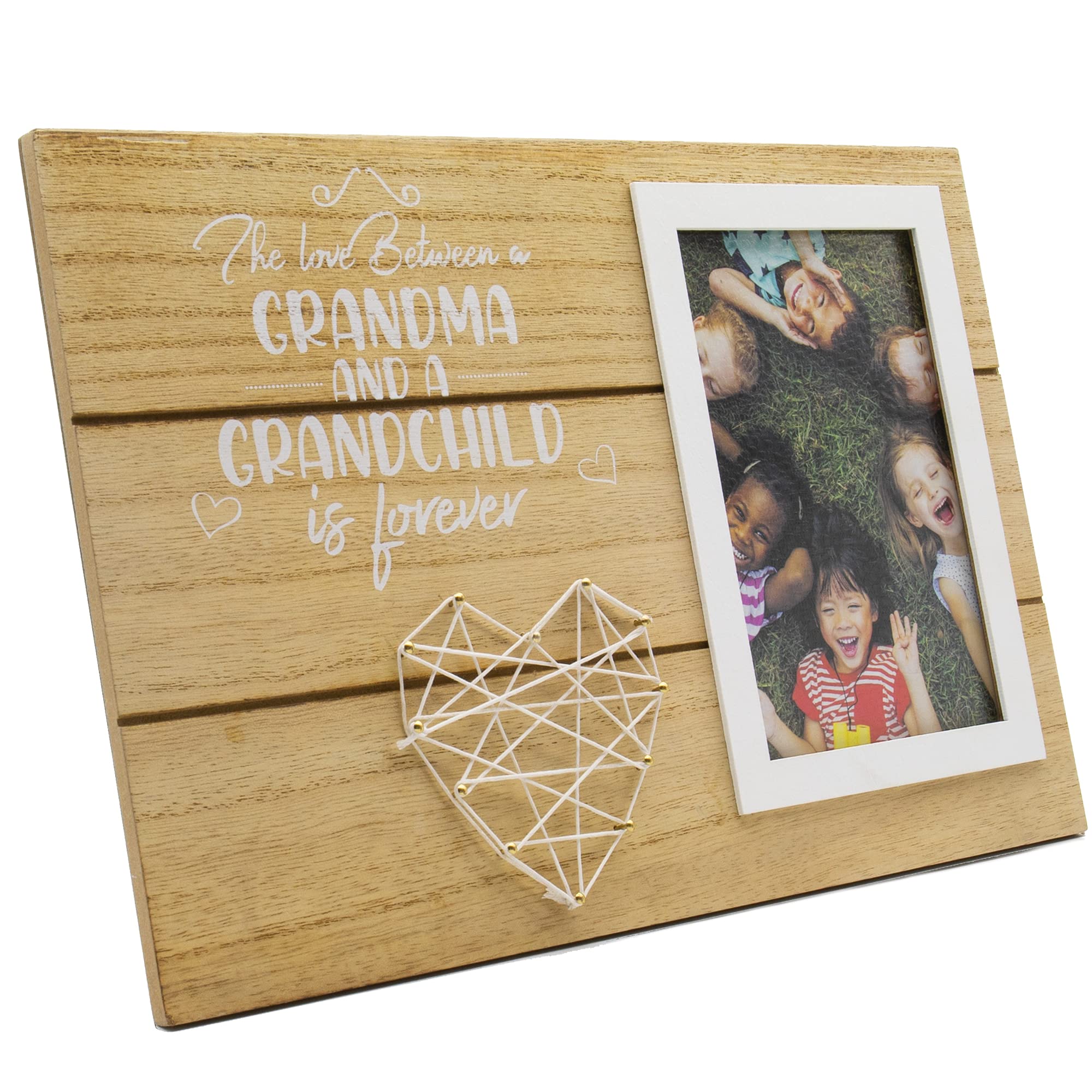 Thetford DesignLove Grandmother Heart String Art Photo Frame (4x6) – The Love Between a Grandma and Grandchild is Forever – Gifts for the Perfect Grandma Mother’s Day