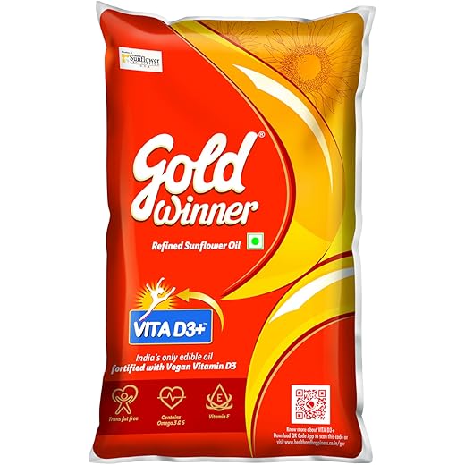 Gold Winner Refined Sunflower Oil 1L
